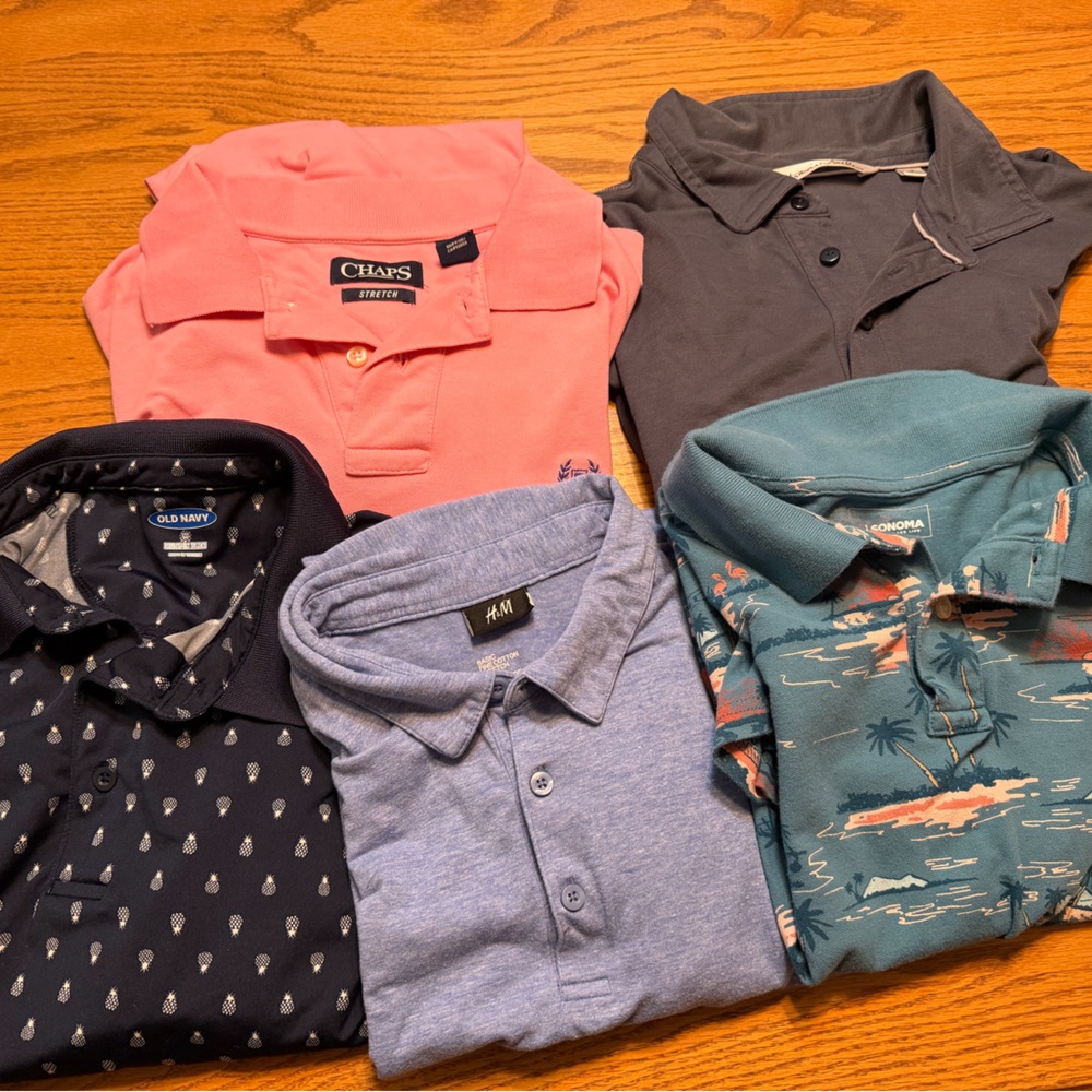 Men’s Size Medium Polo Shirts